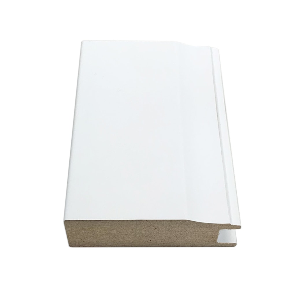 Moulure d'échantillon Oradea de 2 375 pouces x 3 pouces en blanc mat doux au toucher