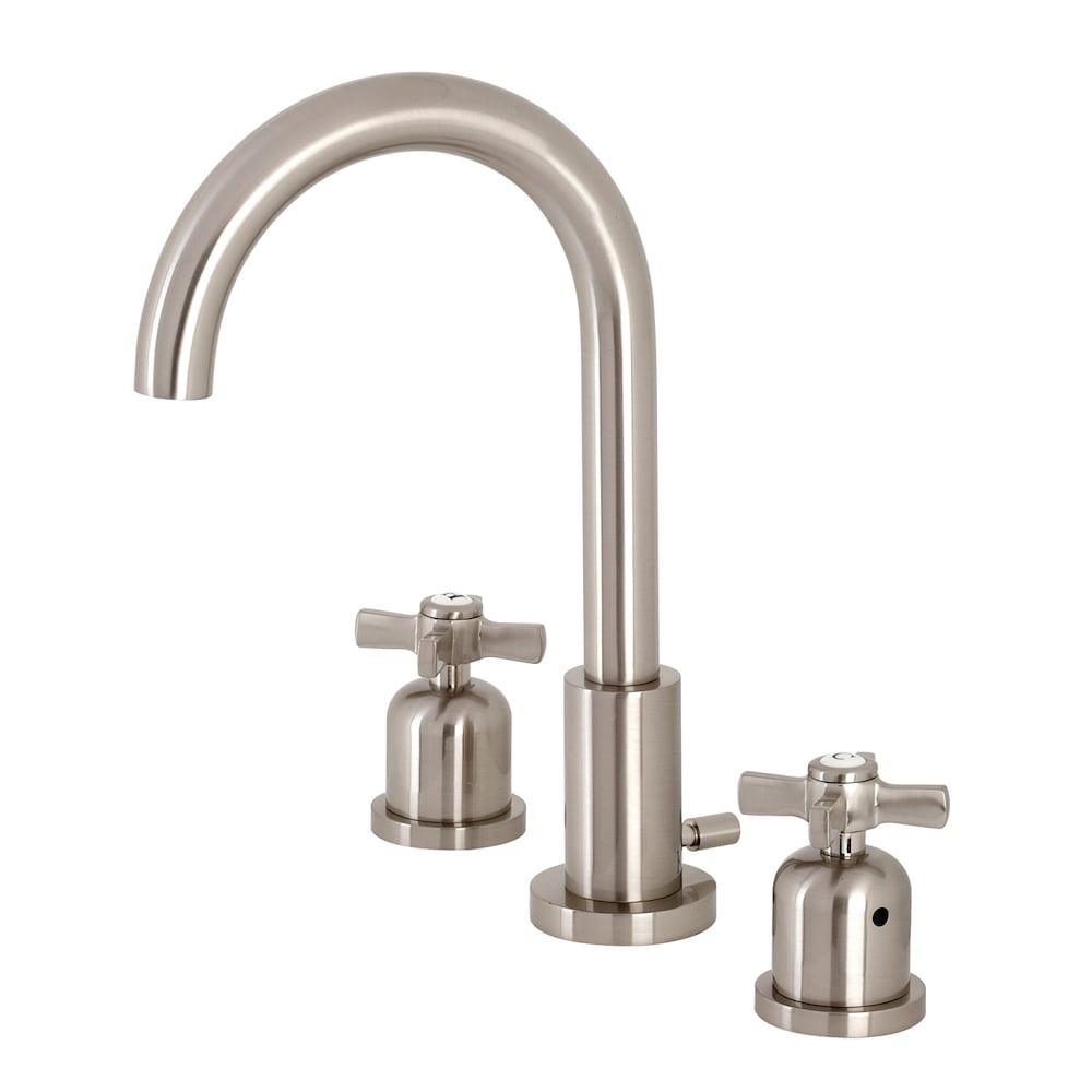 Millennium 8 inch Widespread 2-Handle High-Arc Bathroom Faucet in Brushed Nickel