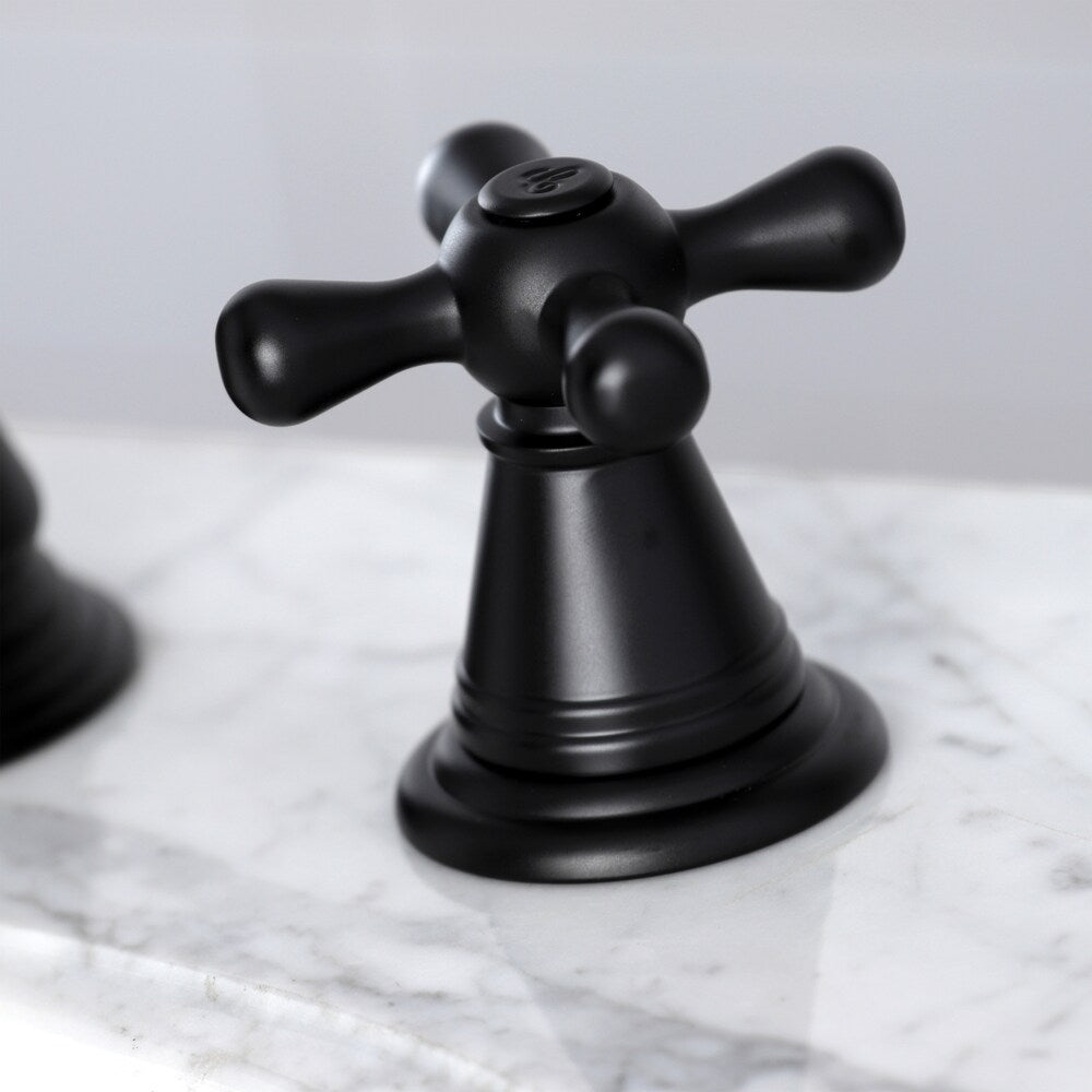 American Classic 8 inch Widespread 2-Handle Bathroom Faucet in Matte-Black
