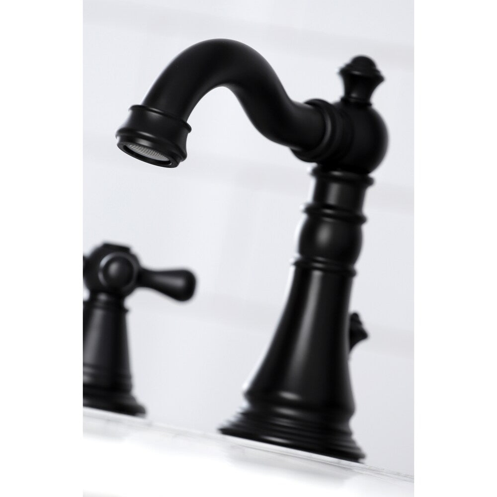 American Classic 8 inch Widespread 2-Handle Bathroom Faucet in Matte-Black