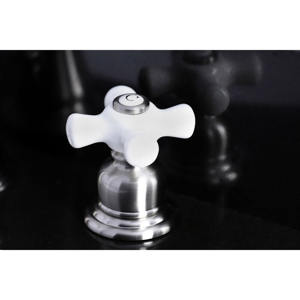 Classic 8 inch Widespread 2-Handle Bathroom Faucet in Brushed Nickel