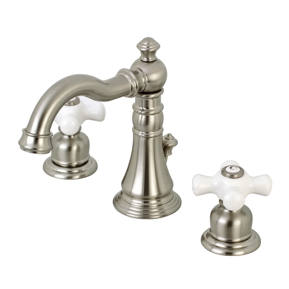 Classic 8 inch Widespread 2-Handle Bathroom Faucet in Brushed Nickel