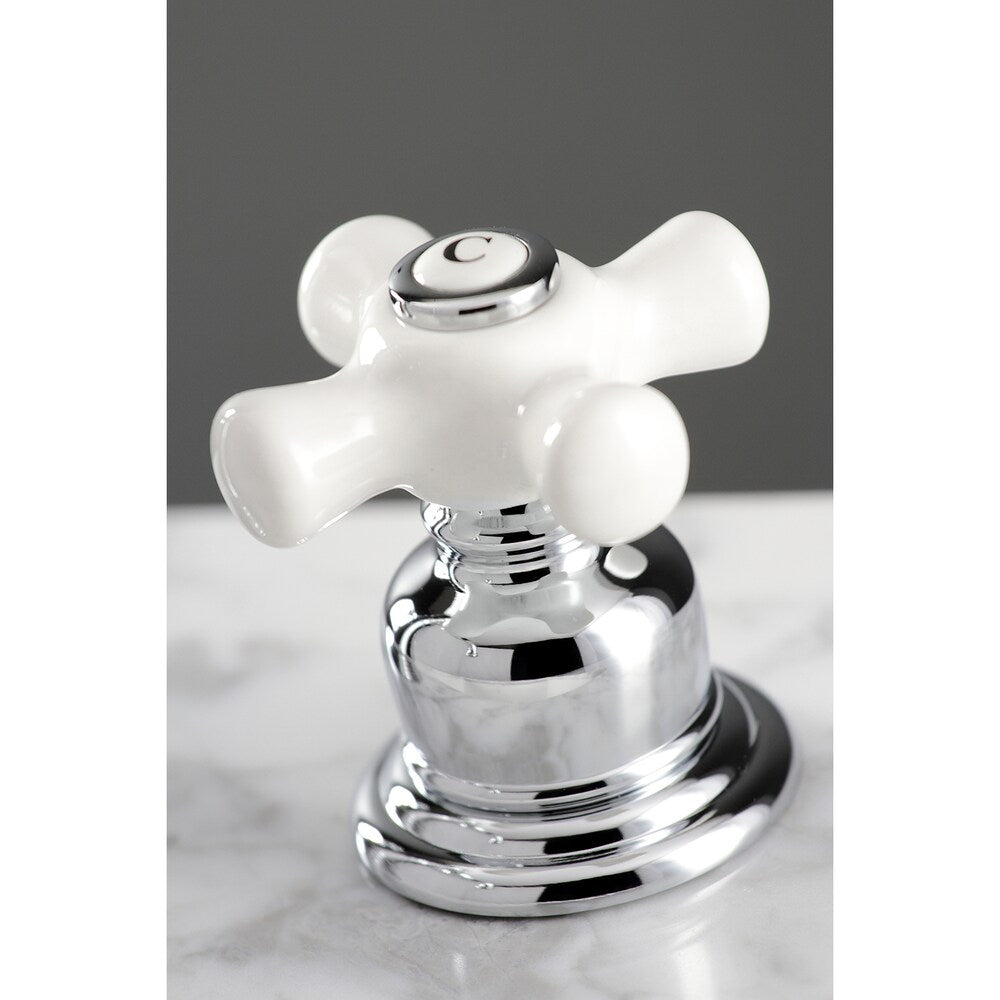American Classic Porcelain 8 inch Widespread 2-Handle Bathroom Faucet in Polished Chrome