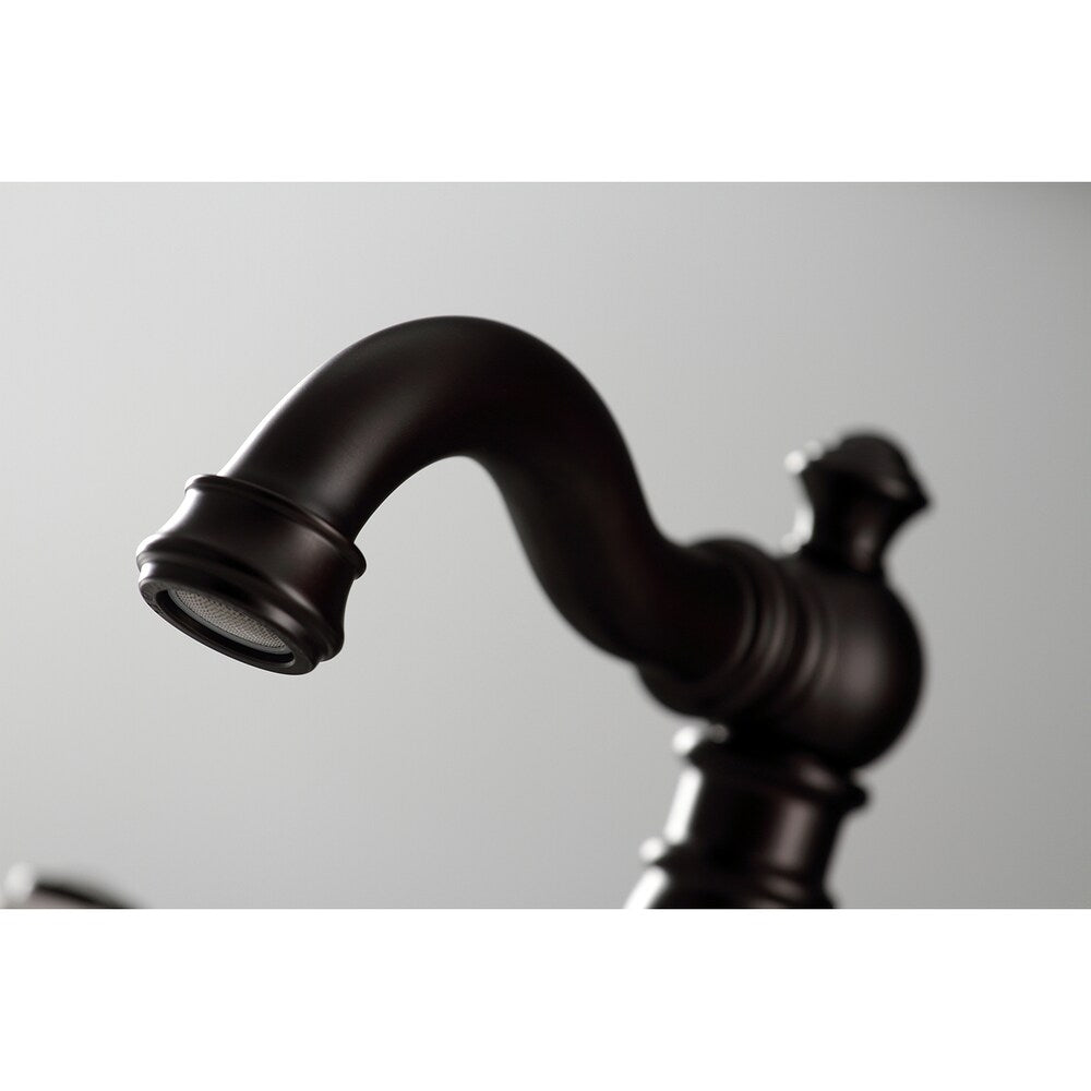 Robinet de salle de bain à 2 poignées en porcelaine classique américaine de 8 pouces en bronze huilé