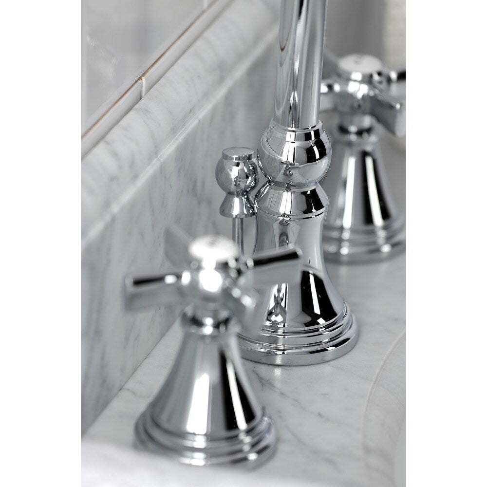 Robinet de salle de bain à 2 poignées Millennium de 8 pouces en chrome poli