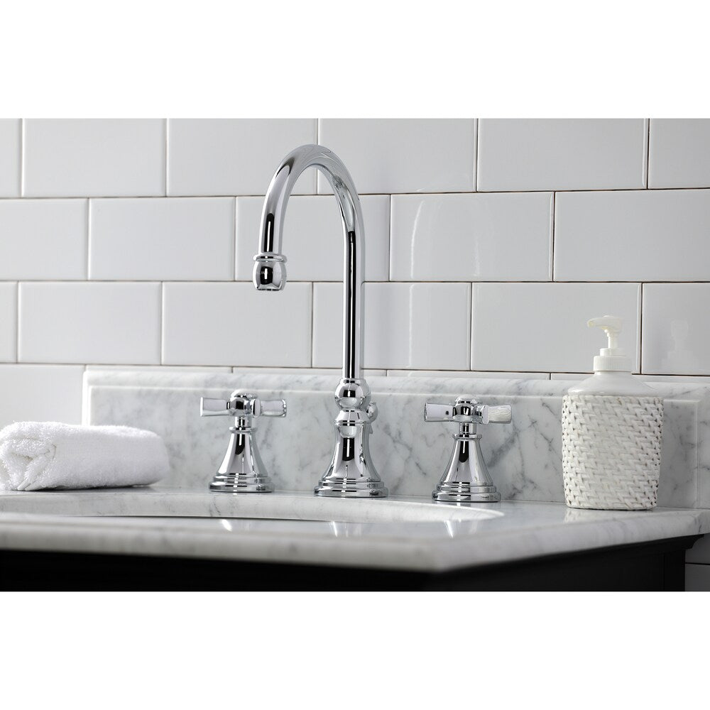Robinet de salle de bain à 2 poignées Millennium de 8 pouces en chrome poli