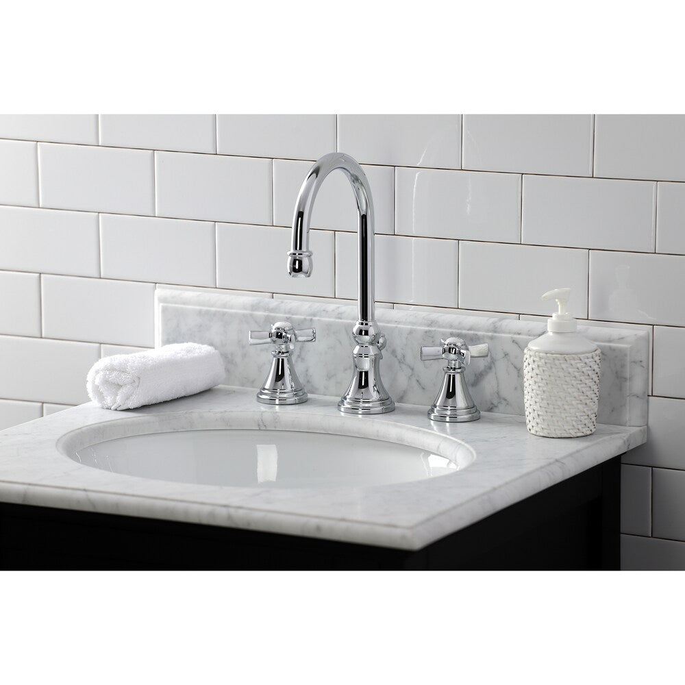 Robinet de salle de bain à 2 poignées Millennium de 8 pouces en chrome poli