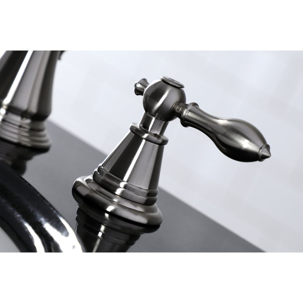 Robinet de salle de bain à 2 poignées de 8 pouces de style classique anglais en nickel brossé