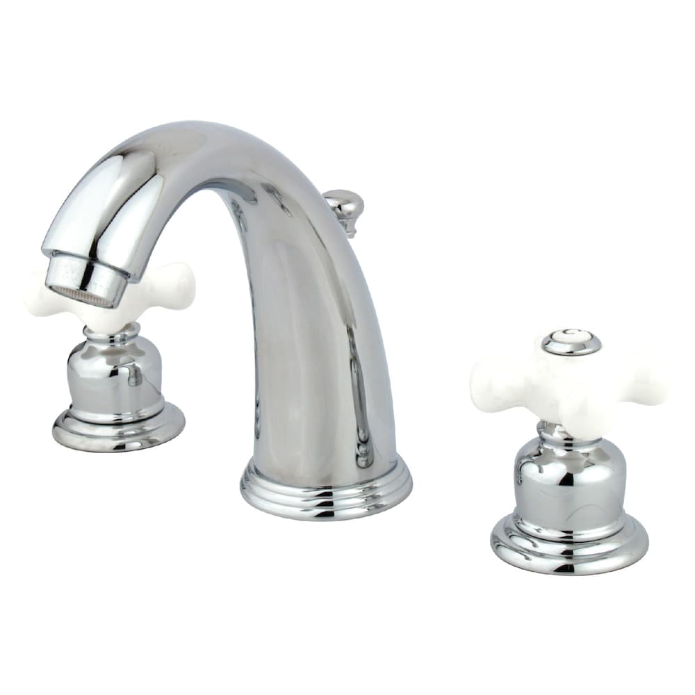 Victorian 8 inch Widespread 2-Handle Bathroom Faucet in Polished-Chrome