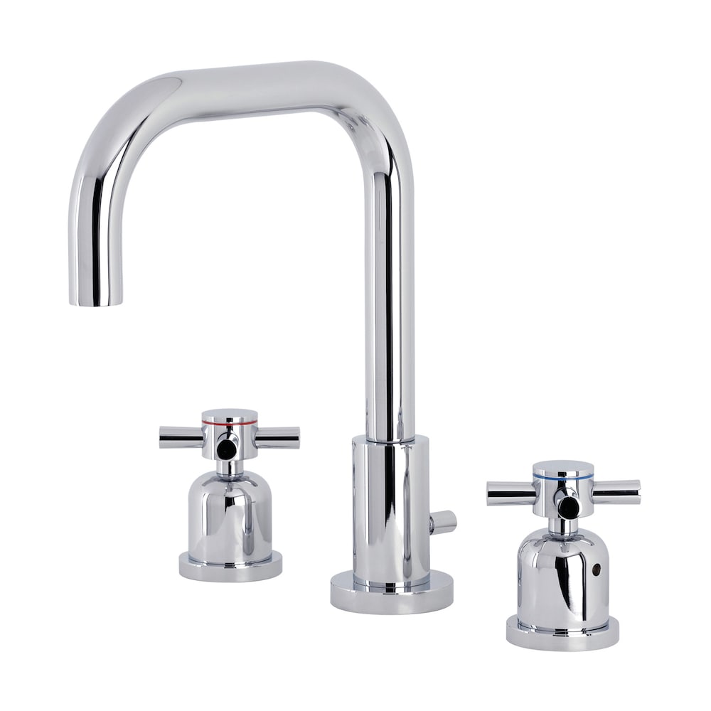 Robinet de salle de bain à 2 poignées Concord Cross de 8 pouces en chrome