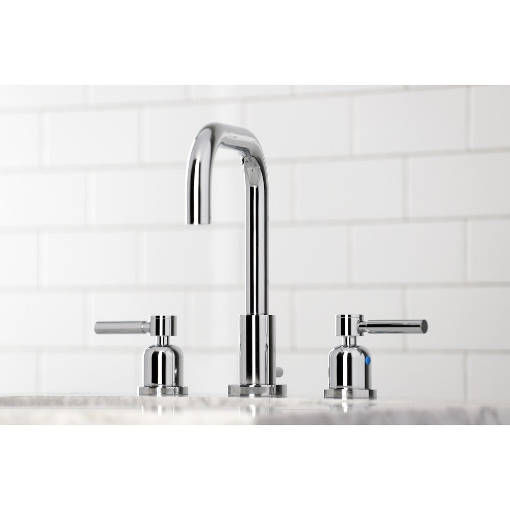 Robinet de salle de bain à 2 poignées Concord de 8 pouces en chrome poli