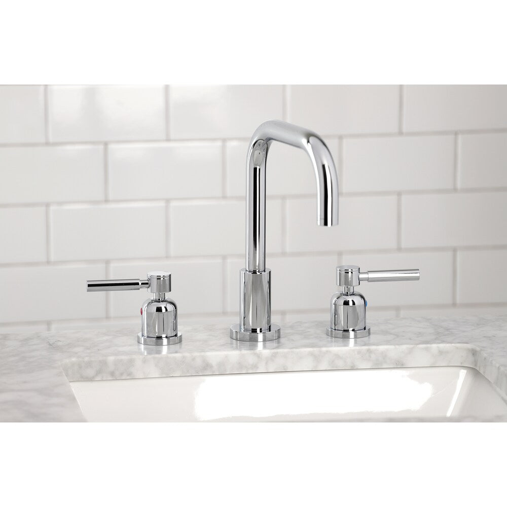 Robinet de salle de bain à 2 poignées Concord de 8 pouces en chrome poli