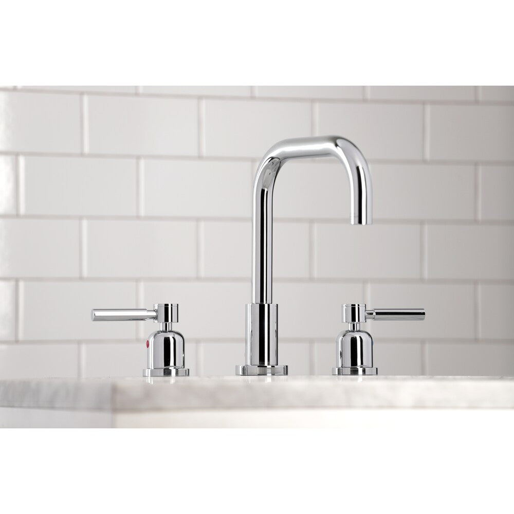Robinet de salle de bain à 2 poignées Concord de 8 pouces en chrome poli
