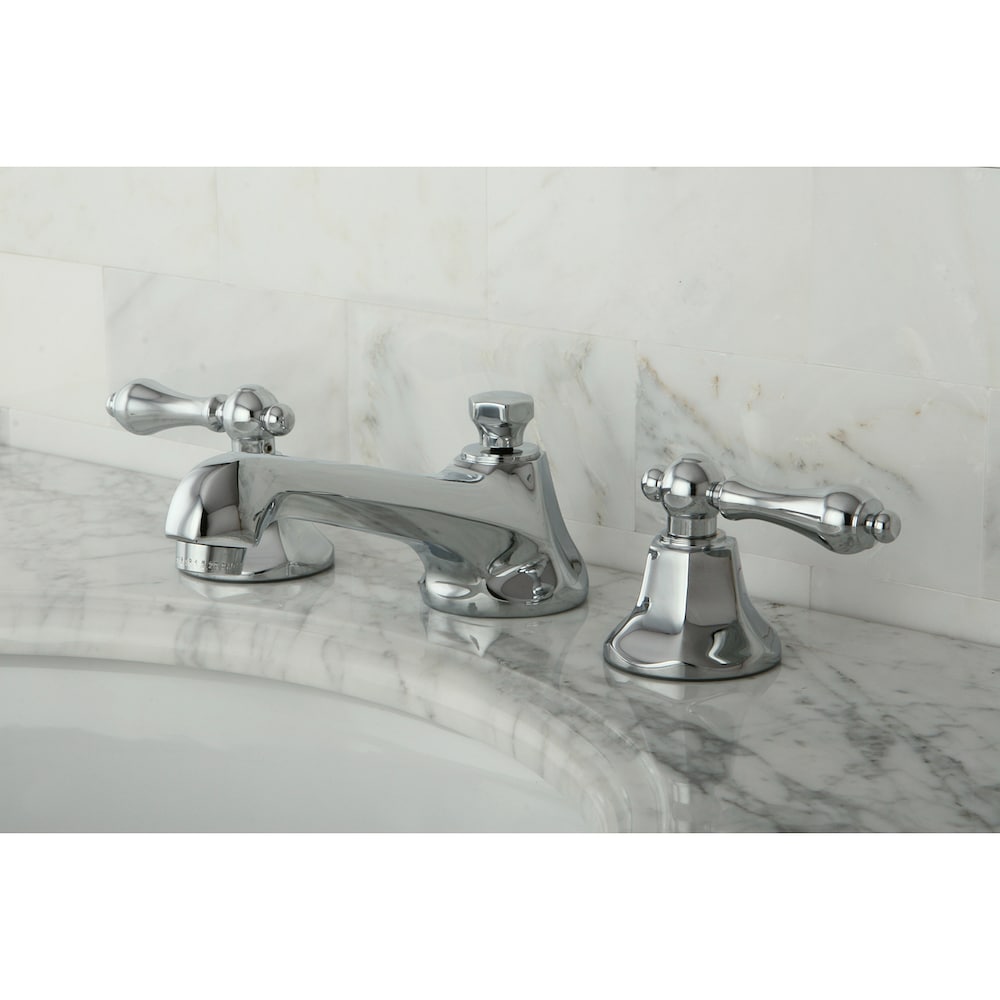 Robinet de salle de bain à 2 poignées de 8 pouces de style métropolitain en chrome