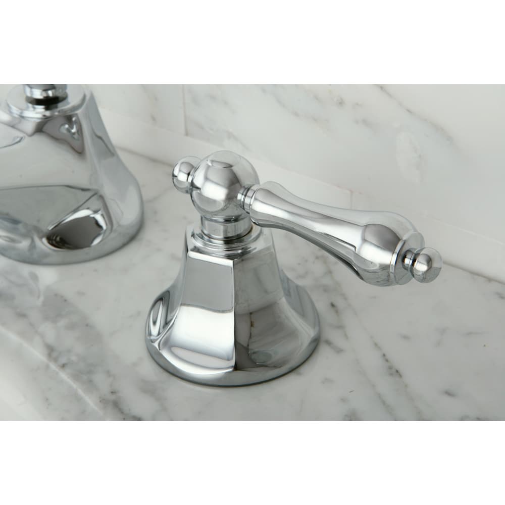 Robinet de salle de bain à 2 poignées de 8 pouces de style métropolitain en chrome
