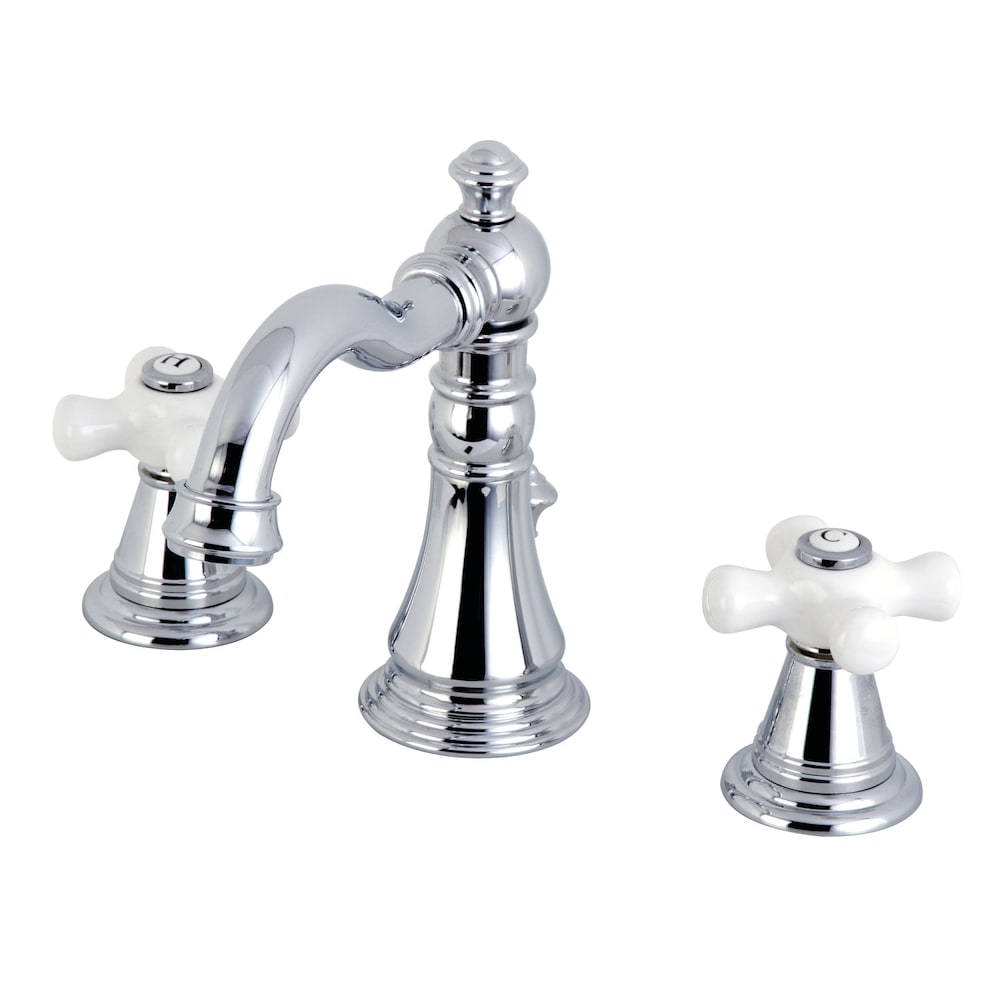 Robinet de salle de bain à 2 poignées de 8 pouces de style classique américain en chrome poli