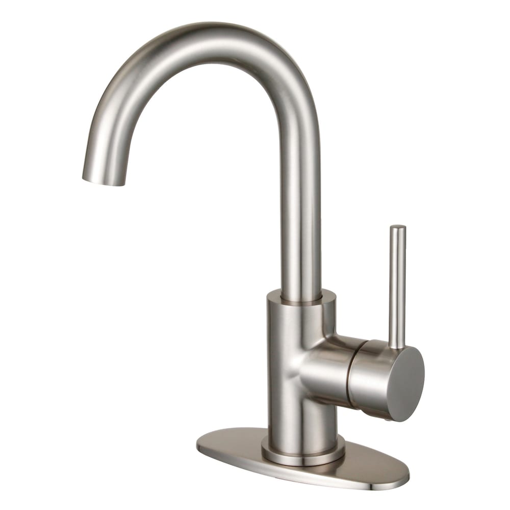Robinet de salle de bain à poignée unique Concord en nickel brossé