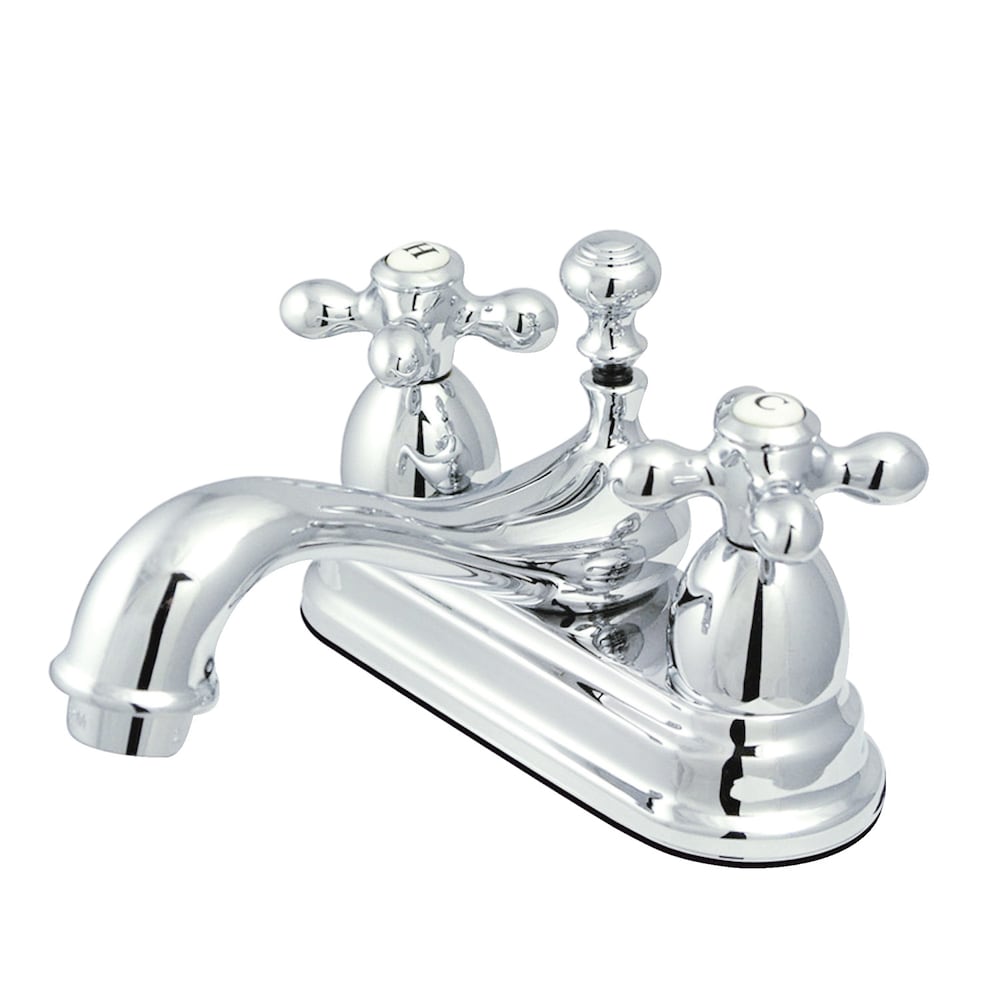 Robinet de salle de bain à 2 poignées central Restoration de 4 pouces en chrome poli