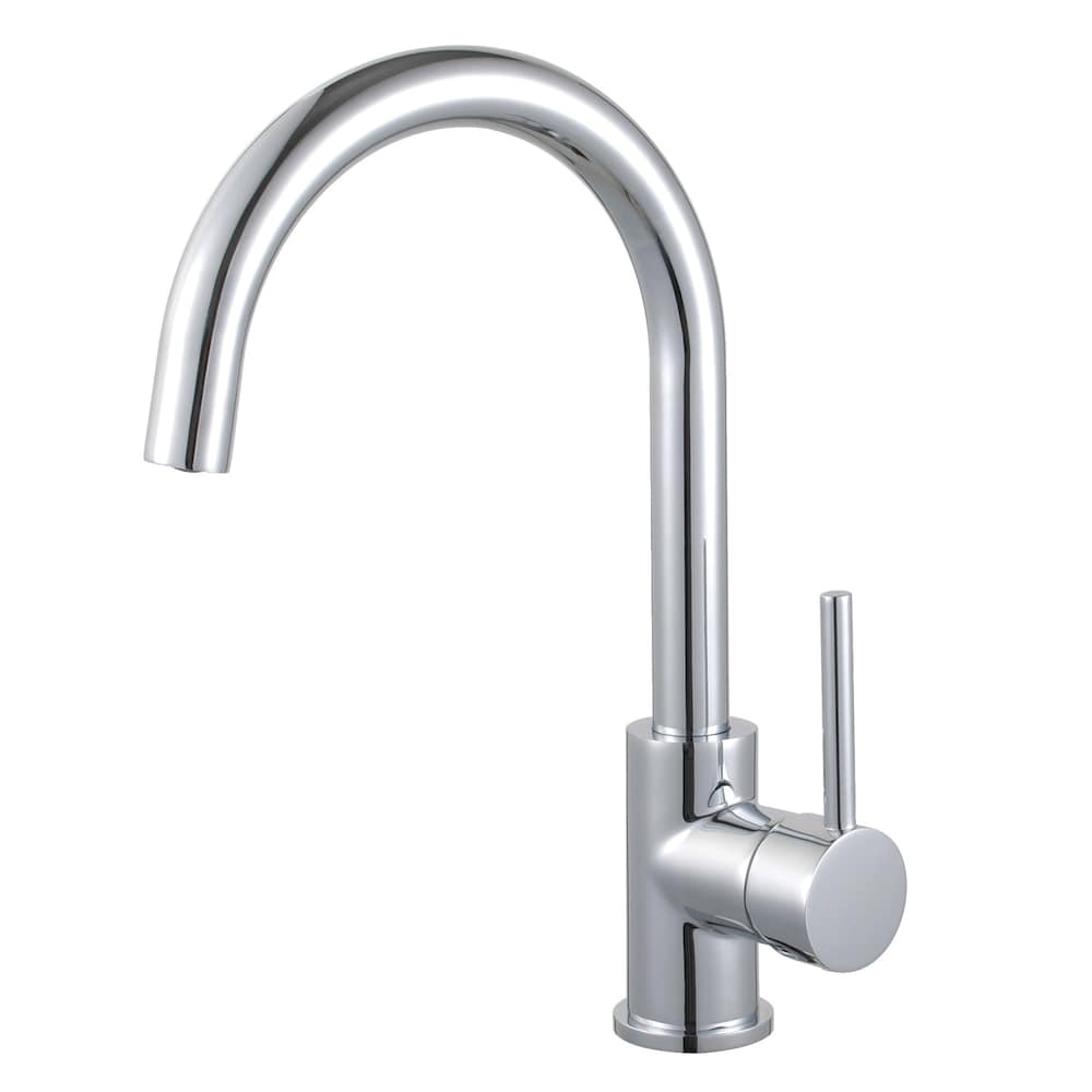 Robinet de salle de bain à poignée unique et à trou unique Concord en chrome poli
