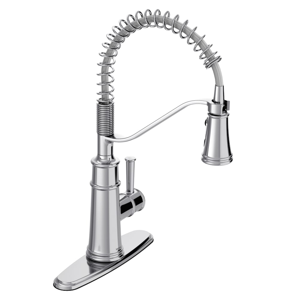Robinet de cuisine à bec rétractable Belfield en chrome
