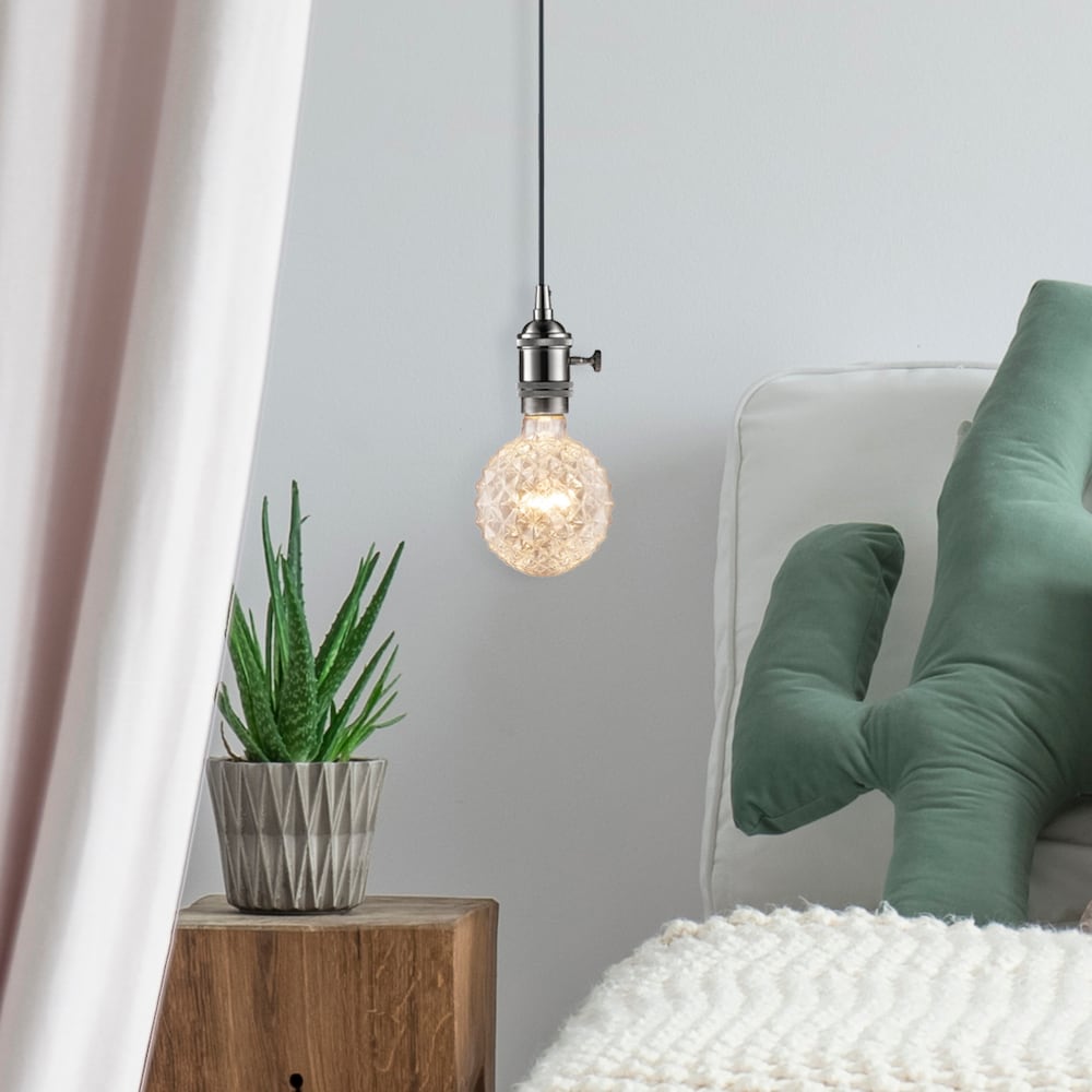 Ampoule à incandescence Edison Crystalina de 40 W, design transparent et vintage