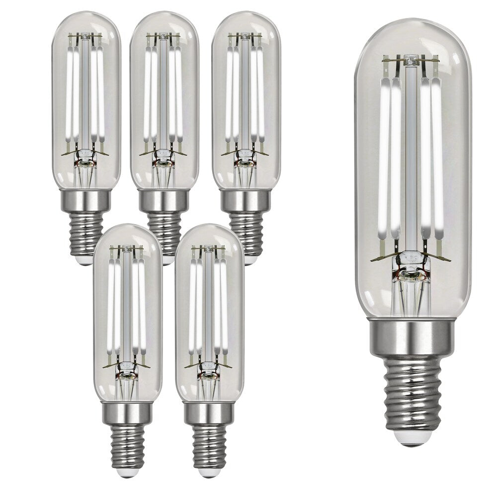 Ampoule LED à filament vintage T6 équivalente à 40 W à intensité variable, lumière du jour (paquet de 24)