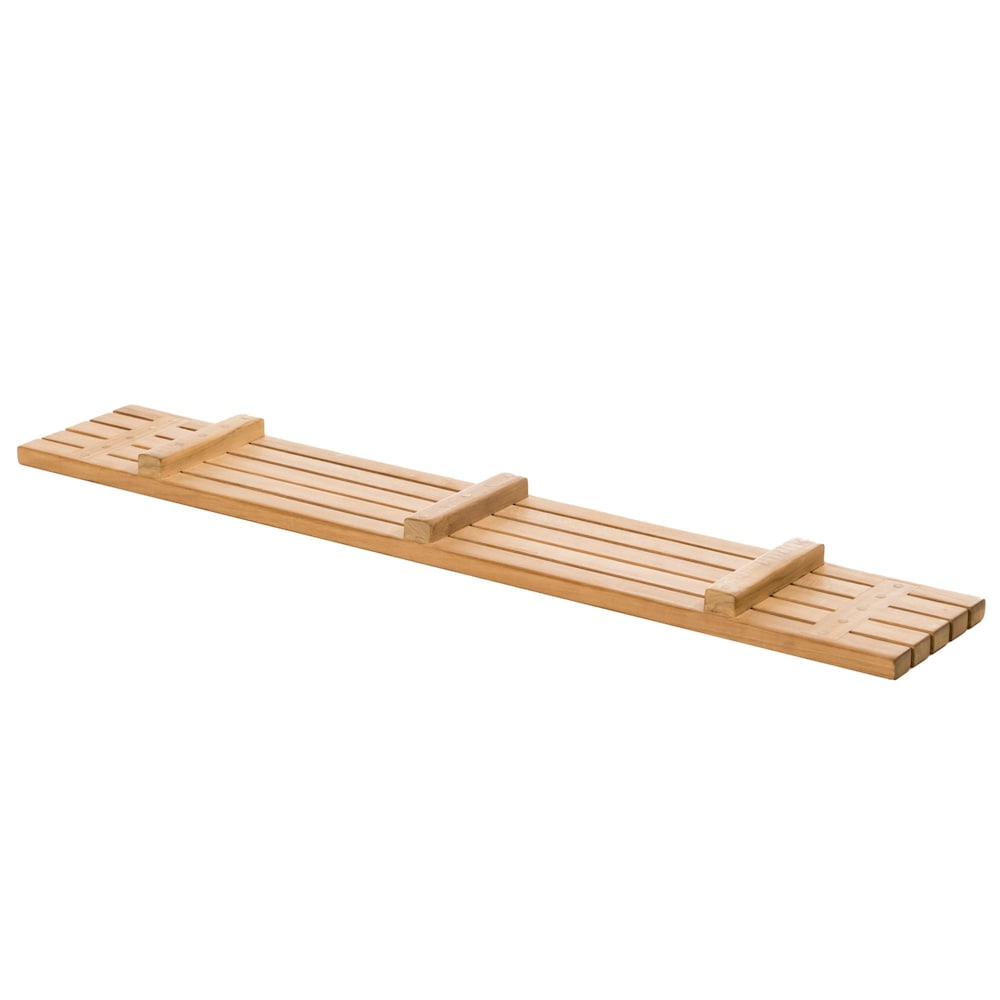 Fiji 34.50 inch Bathtub Seat Caddy with 5 Slats in Natural Teak