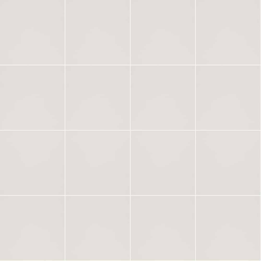 Carrelage mural et de sol en céramique mat Misty White de 12 po x 12 po
