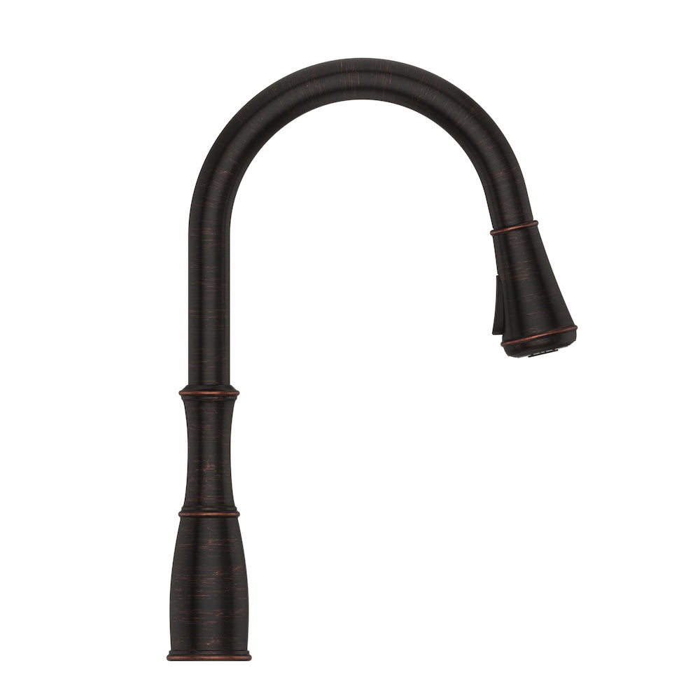 Wheaton 1-Handle Pull-Down Kitchen Faucet With Soap Dispenser Tuscan Bronze