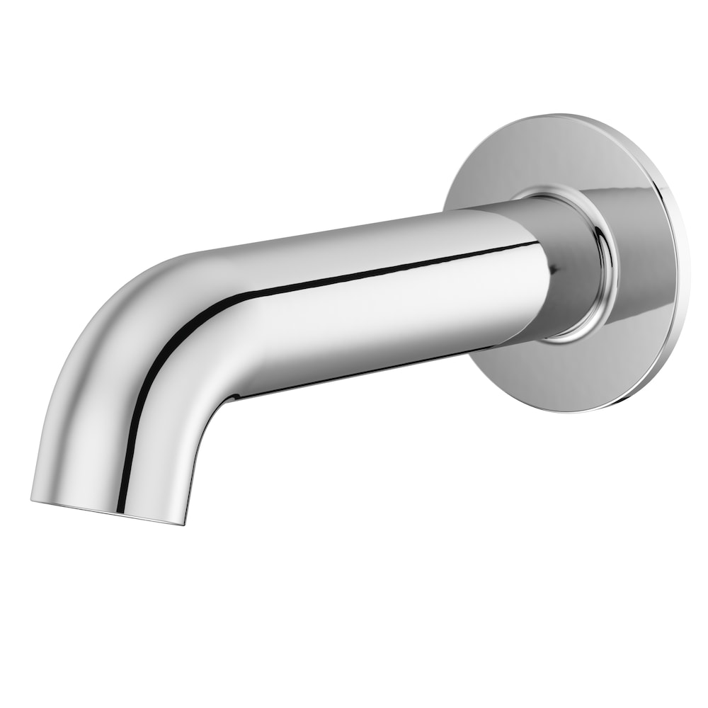 Robinet de baignoire/robinet de baignoire/bec de baignoire sans inverseur en chrome poli (pièce de rechange d'origine)