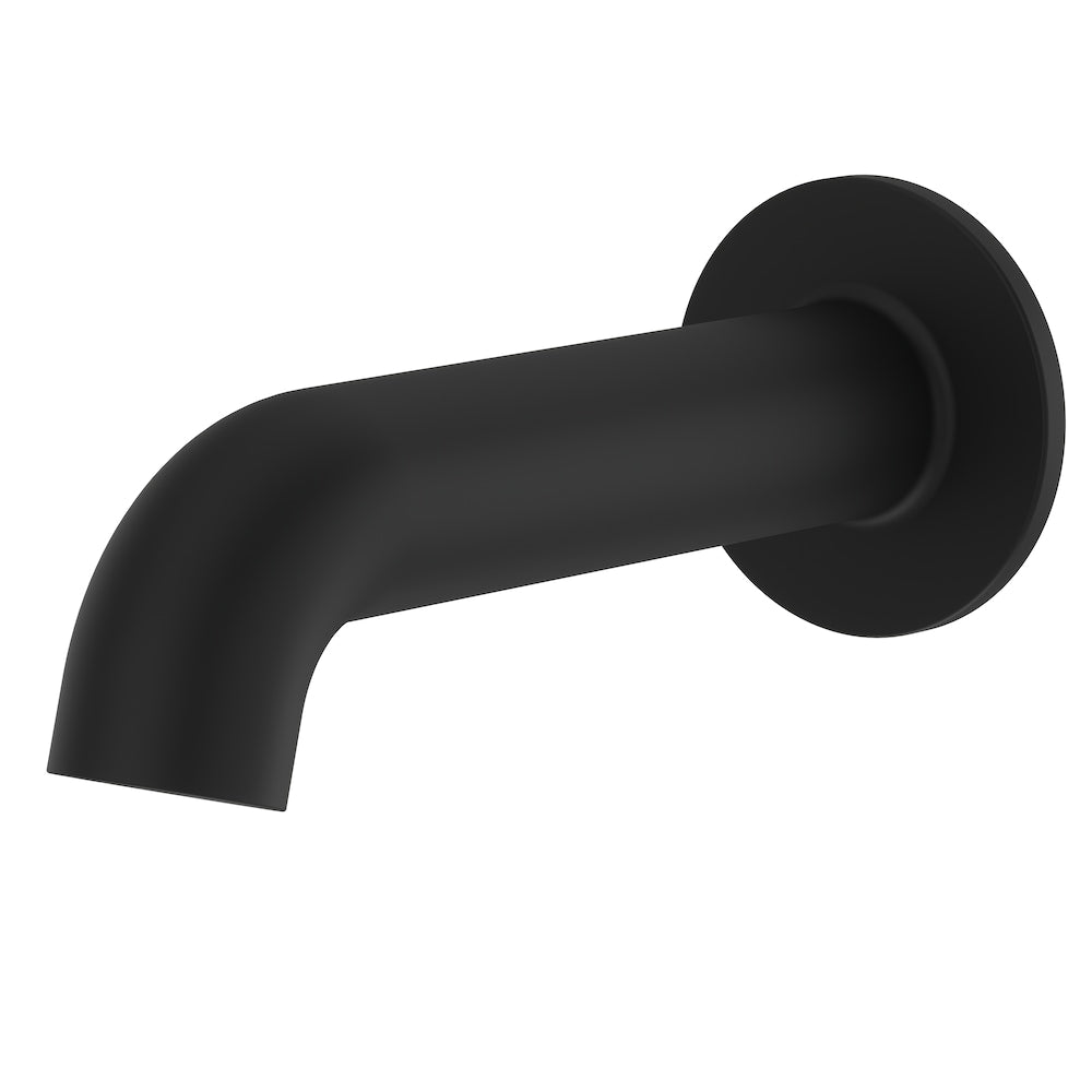 Robinet de baignoire/robinet de baignoire/bec de baignoire sans inverseur noir mat (pièce de rechange d'origine)