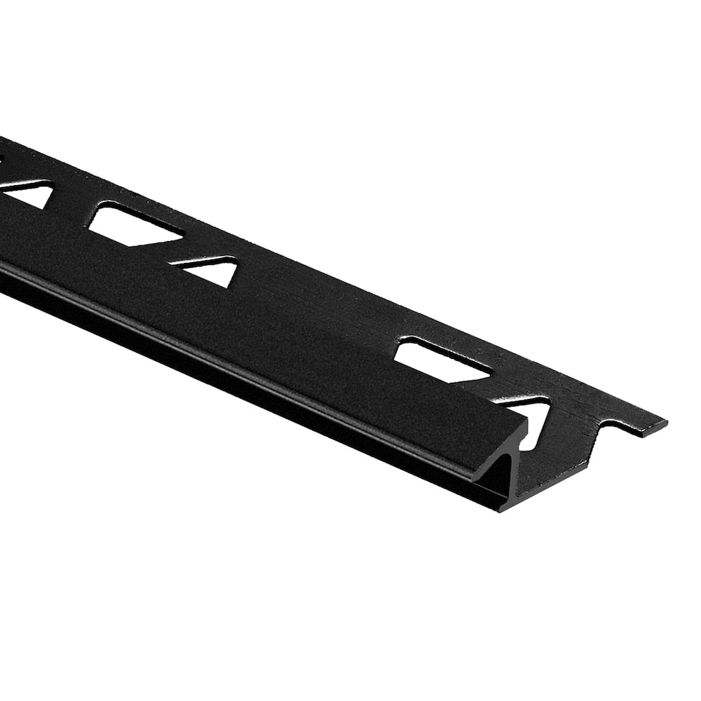 Matte Black 3/8 in (10 mm) . x 96 in. Aluminum Ceramic Tile Trim Adapter