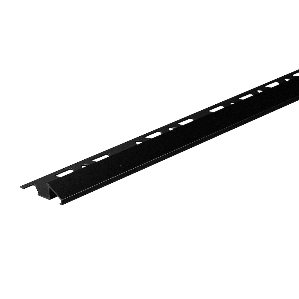 Matte Black 3/8 in. (10 mm) x 96 in. Aluminum Ceramic Tile Trim Reducer