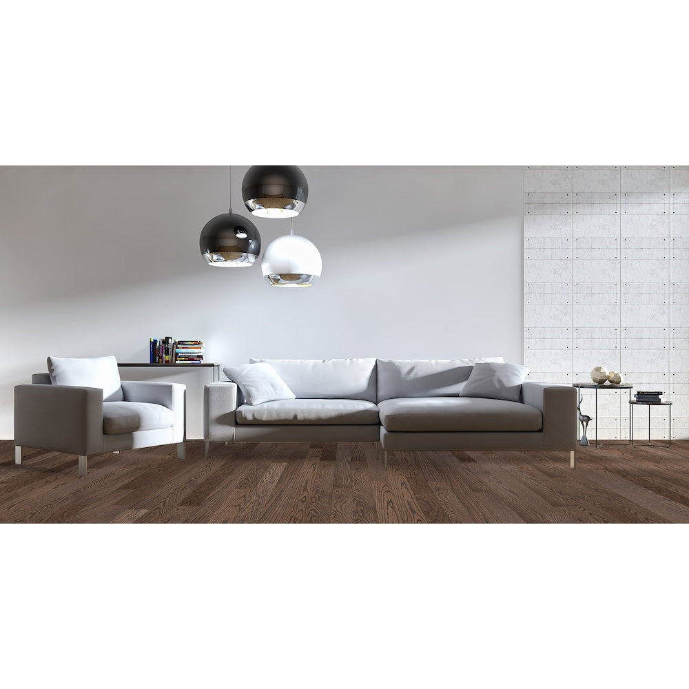 Plancher, bois franc massif, 3/4 po x 4 1/4 po x RL, Chêne rouge Tremblant (20 pi2/boîte)