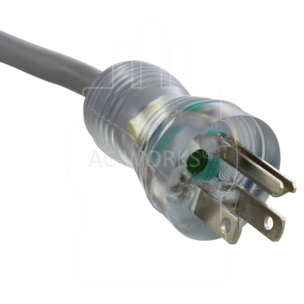 20ft 15A 14/3 Medical Grade Power Cord with IEC C13 Connector