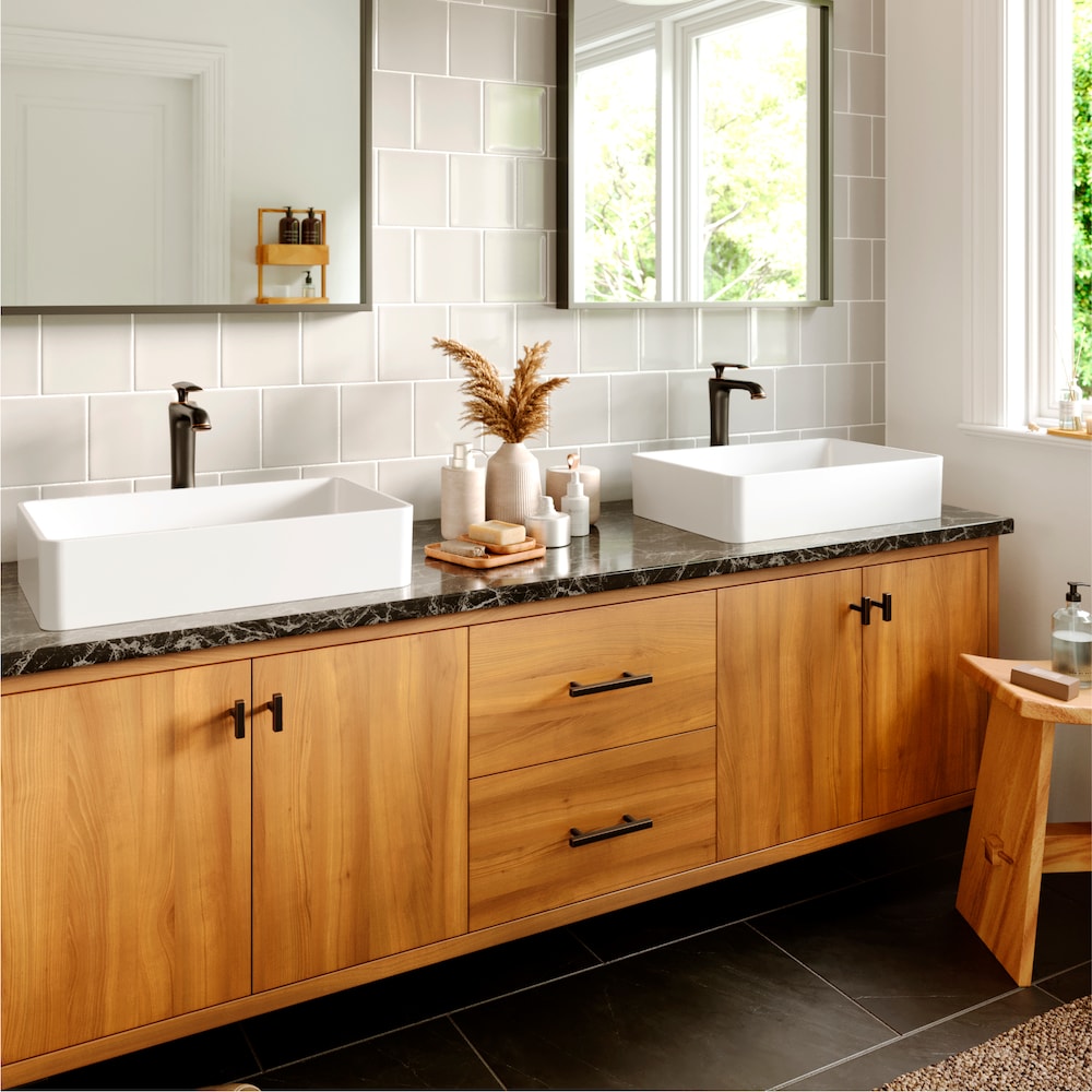 Woodburn Single Hole 1-Handle Vessel Bathroom Faucet with Matching Pop-Up Drain in Oil Robbed Bronze