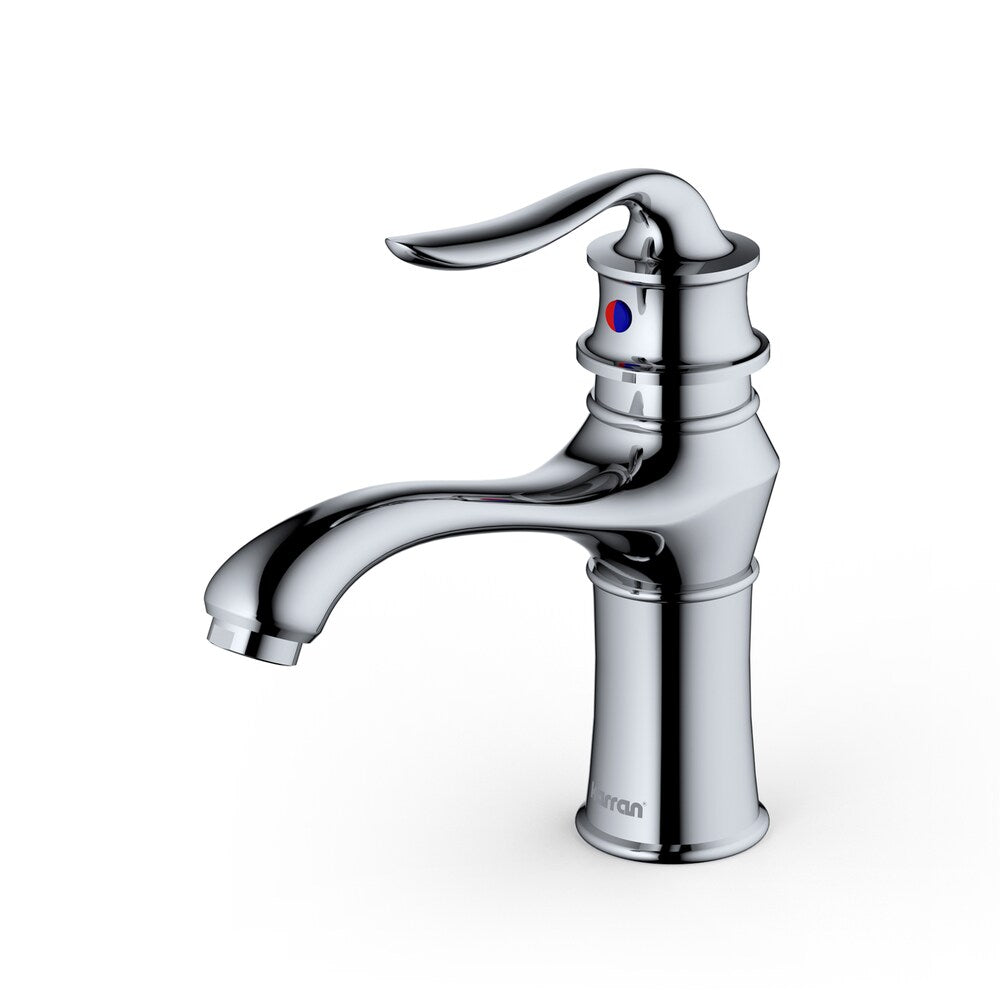 Dartford Single Hole Single Handle Basin Bathroom Faucet with Matching Pop-up Drain in Chrome
