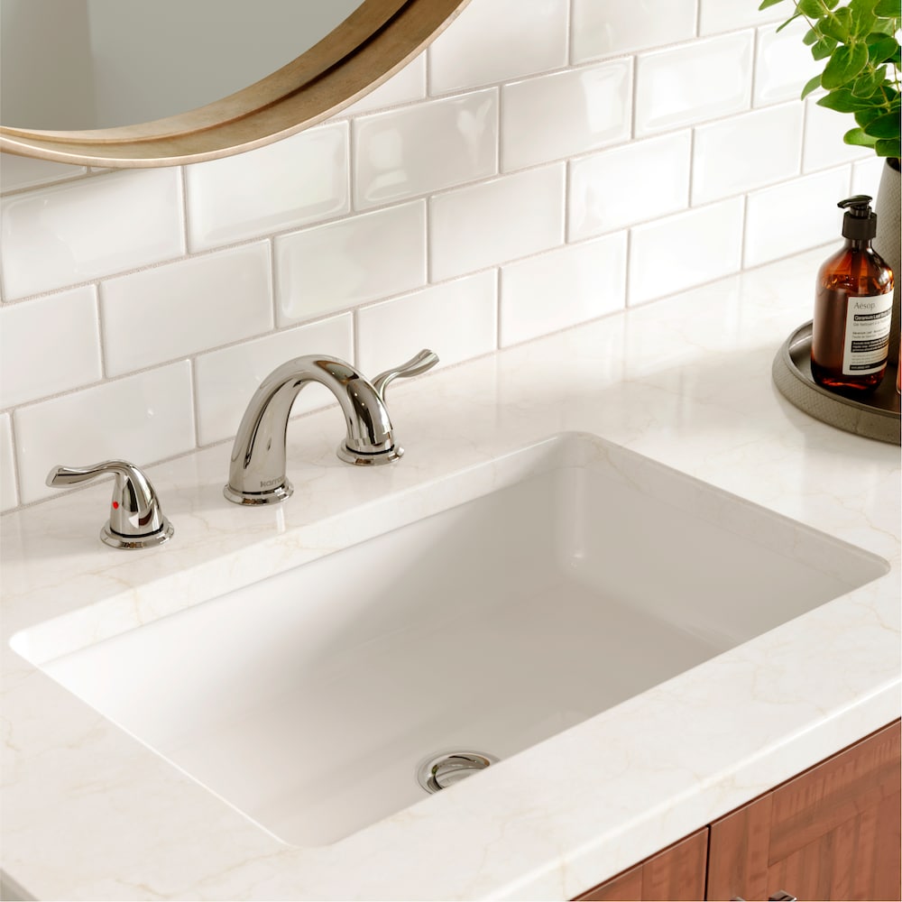 Fulham Three Hole Two Handle Widespread Bathroom Faucet with Matching Pop-up Drain in Chrome