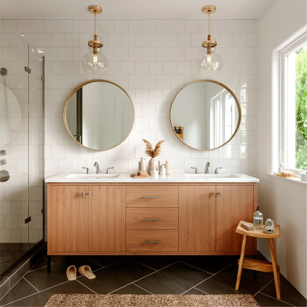 Fulham Three Hole Two Handle Widespread Bathroom Faucet-Matching Pop-up Drain in Stainless Steel