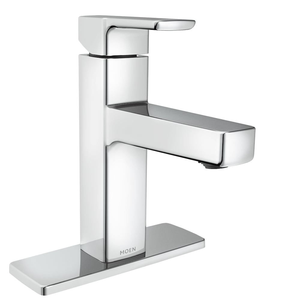 Robinet de lavabo de salle de bain à poignée unique Zoni de 4 pouces en chrome