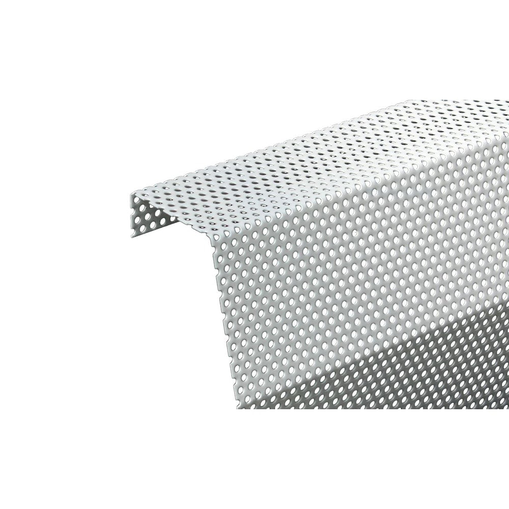Ensemble de couvre-plinthes chauffantes en acier galvanisé de 3 pi de la série Premium, facile à enfiler, et embouts d'extrémité, en blanc