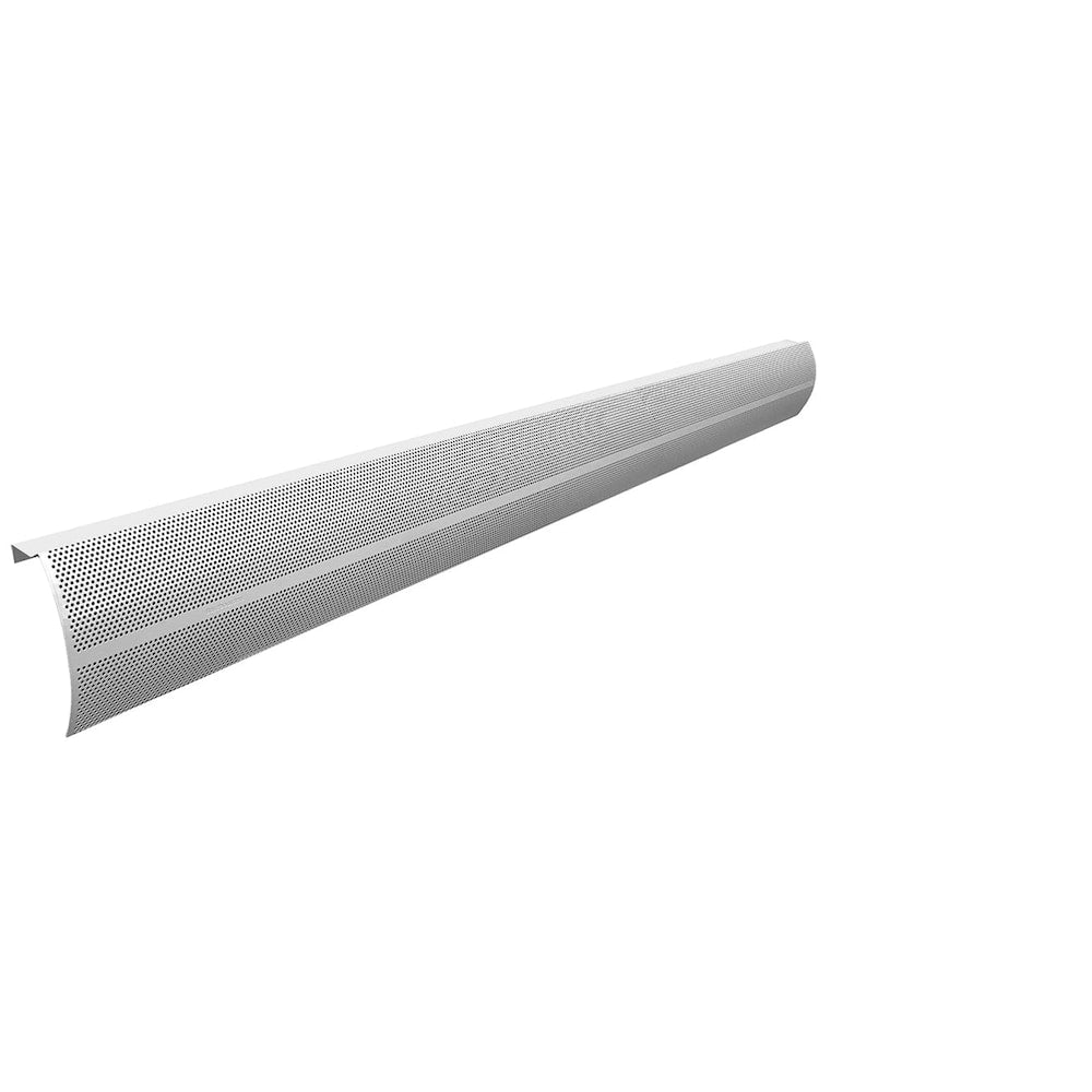 Couvercle de plinthe chauffante en acier galvanisé de 6 pi de la série Elliptus, facile à enfiler, blanc