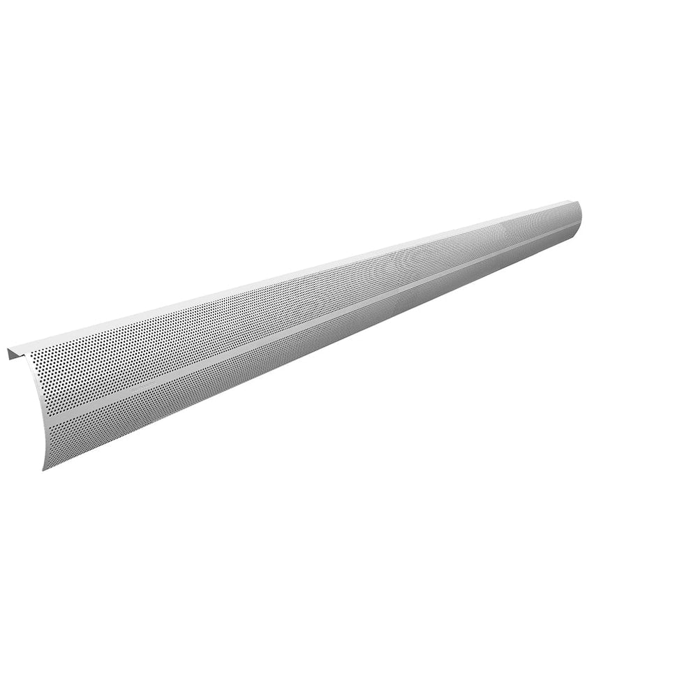 Couvercle de plinthe chauffante en acier galvanisé de 7 pi de la série Elliptus, facile à enfiler, blanc