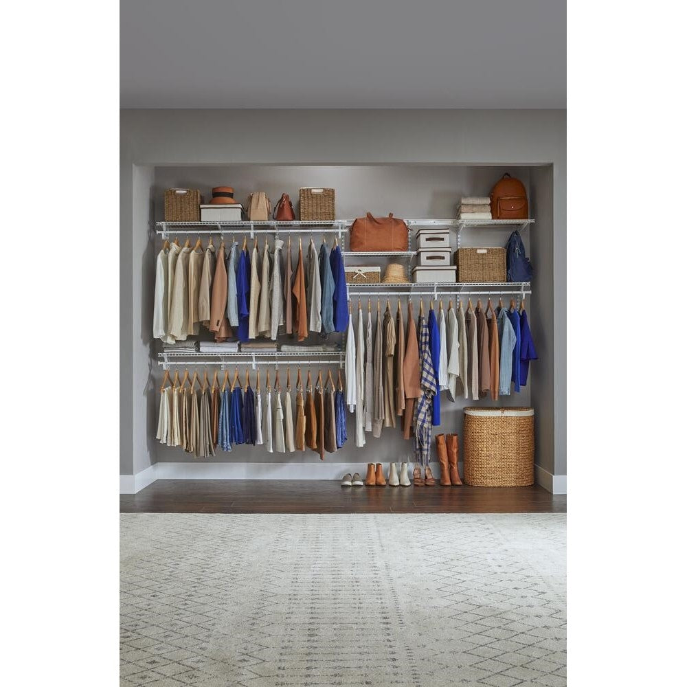 Ancrages pour cloisons sèches pour organisation de placards, clips de support et supports en acier chromé (paquet de 5)
