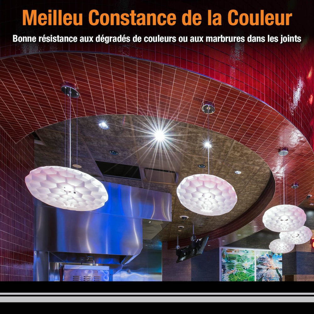 Coulis de couleur améliorée avec sable Polyblend Plus 7 lb. 165 Delorean Gray pour emplacements intérieurs et extérieurs