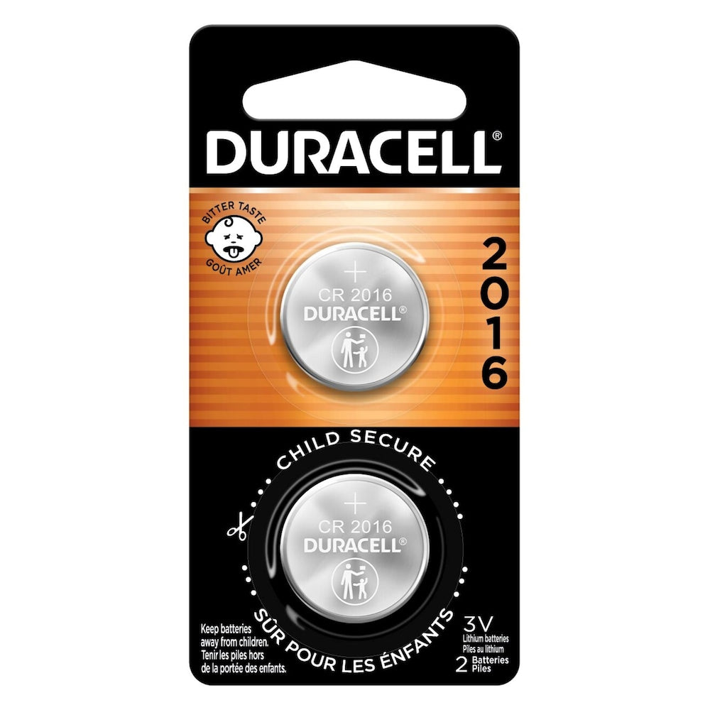 Duracell - 2016  Lithium Coin Battery 3V - 2 Pack