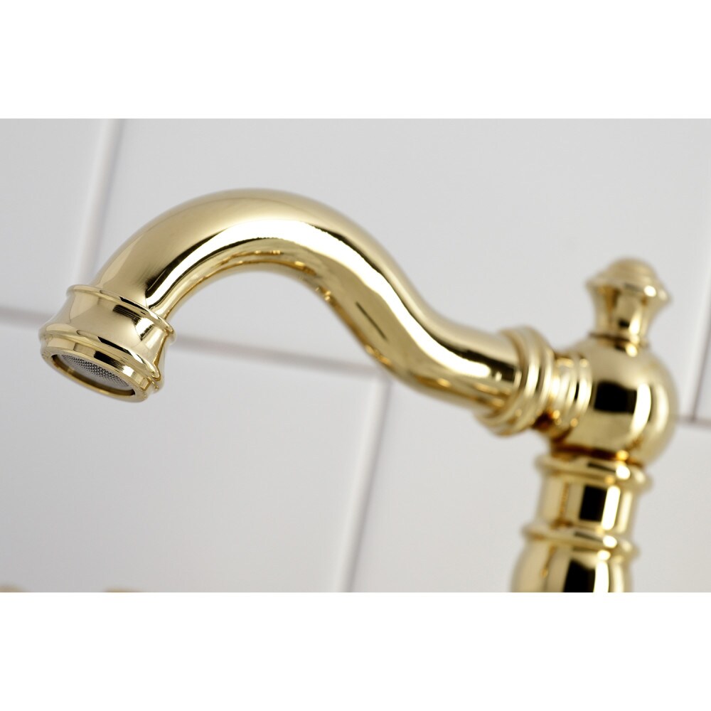 Robinet de salle de bain américain/classique à 2 poignées de 8 pouces en laiton poli