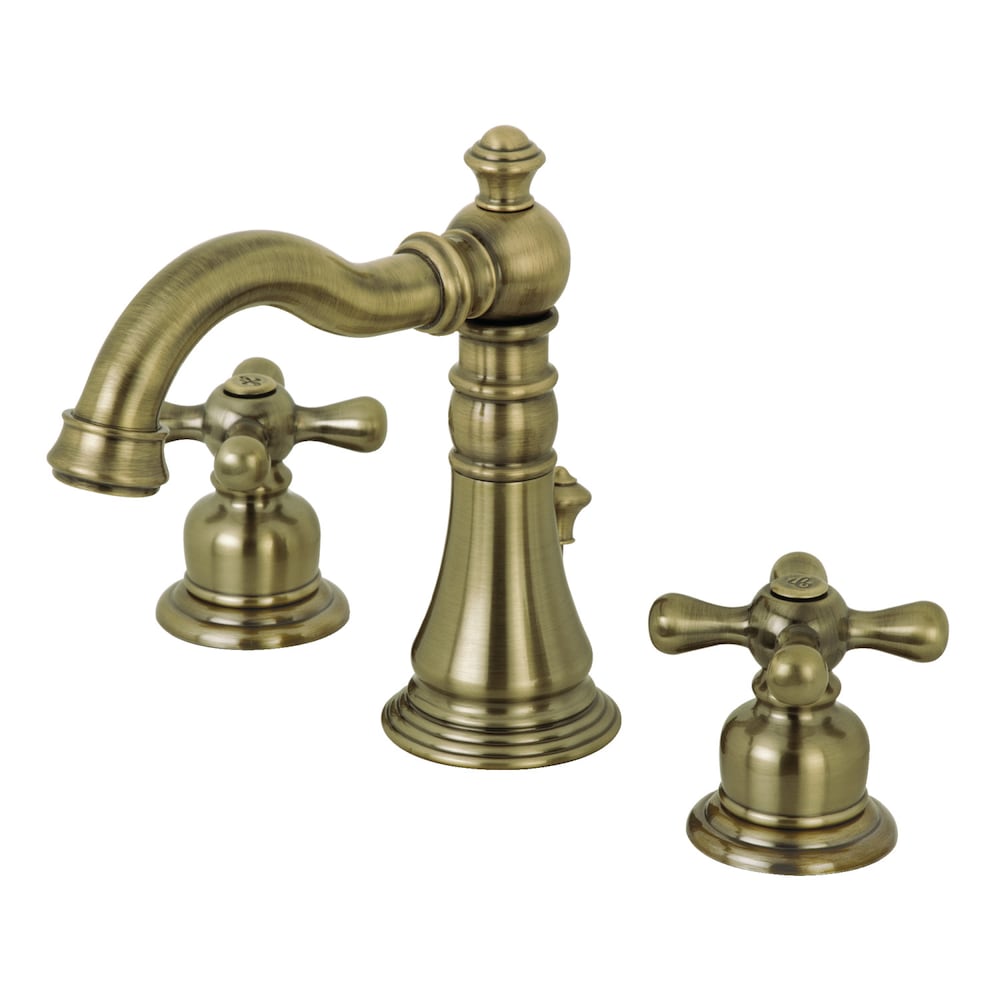 American Classic 8 inch Widespread 2-Handle Bathroom Faucet in Antique-Brass