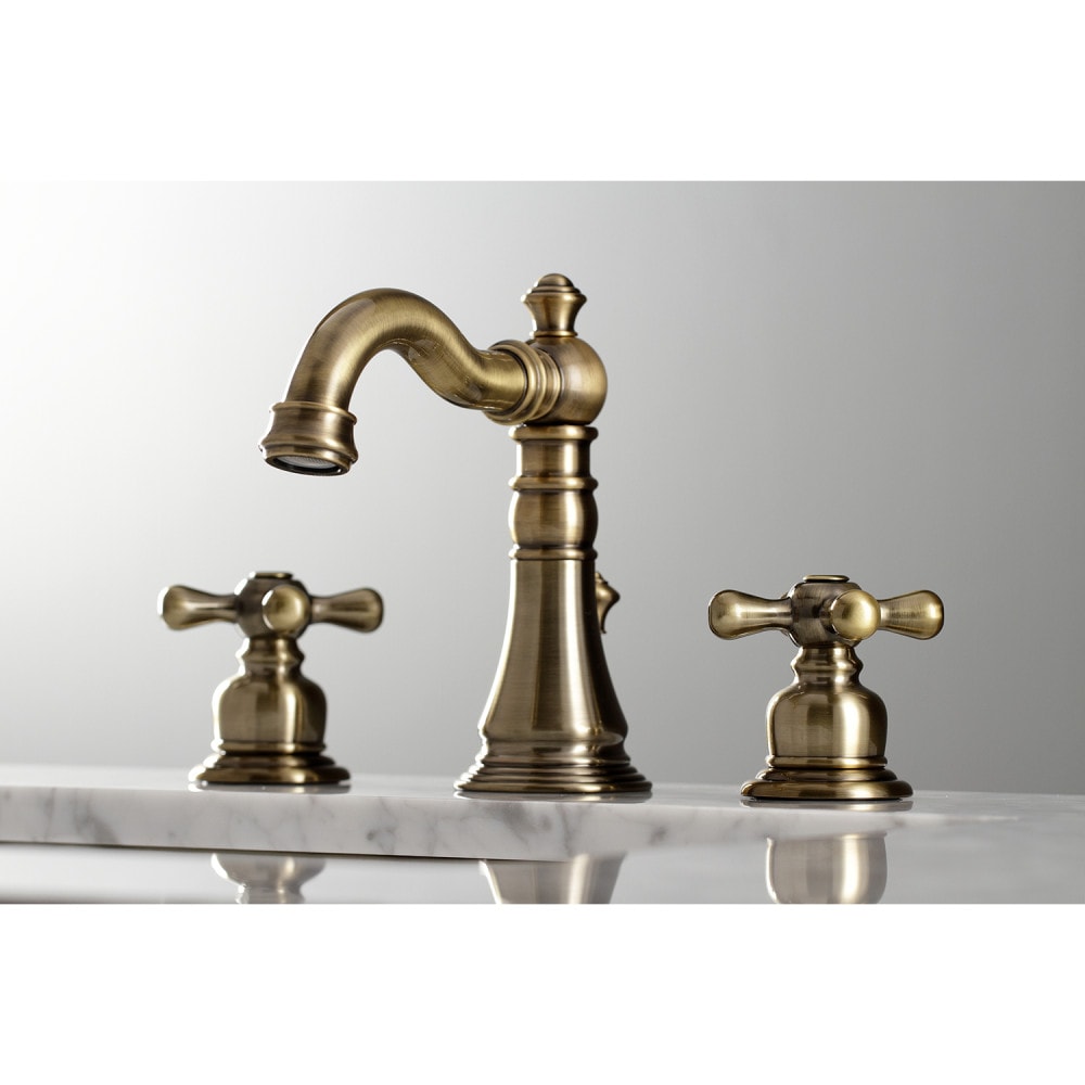 Robinet de salle de bain à 2 poignées de 8 pouces de style classique américain en laiton antique