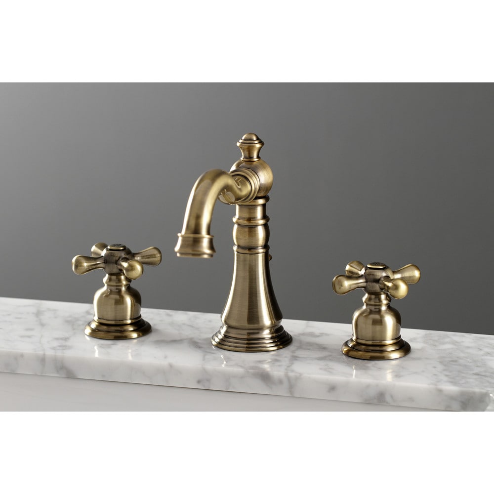 Robinet de salle de bain à 2 poignées de 8 pouces de style classique américain en laiton antique